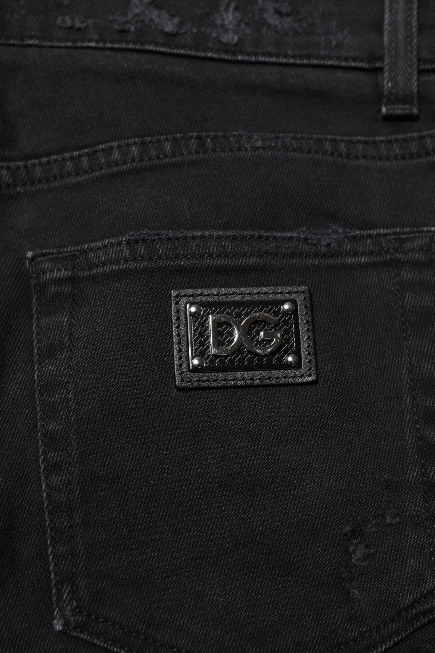 Dolce & Gabbana Black Cotton Skinny Men Denim Jeans by Dolce & Gabbana