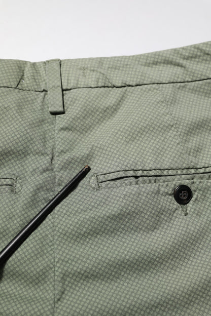 Pantalon décontracté skinny taille moyenne vert Dondup