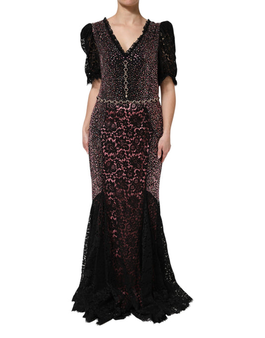 Dolce &amp; Gabbana Multicolor Embellished Mermaid Gown Dress