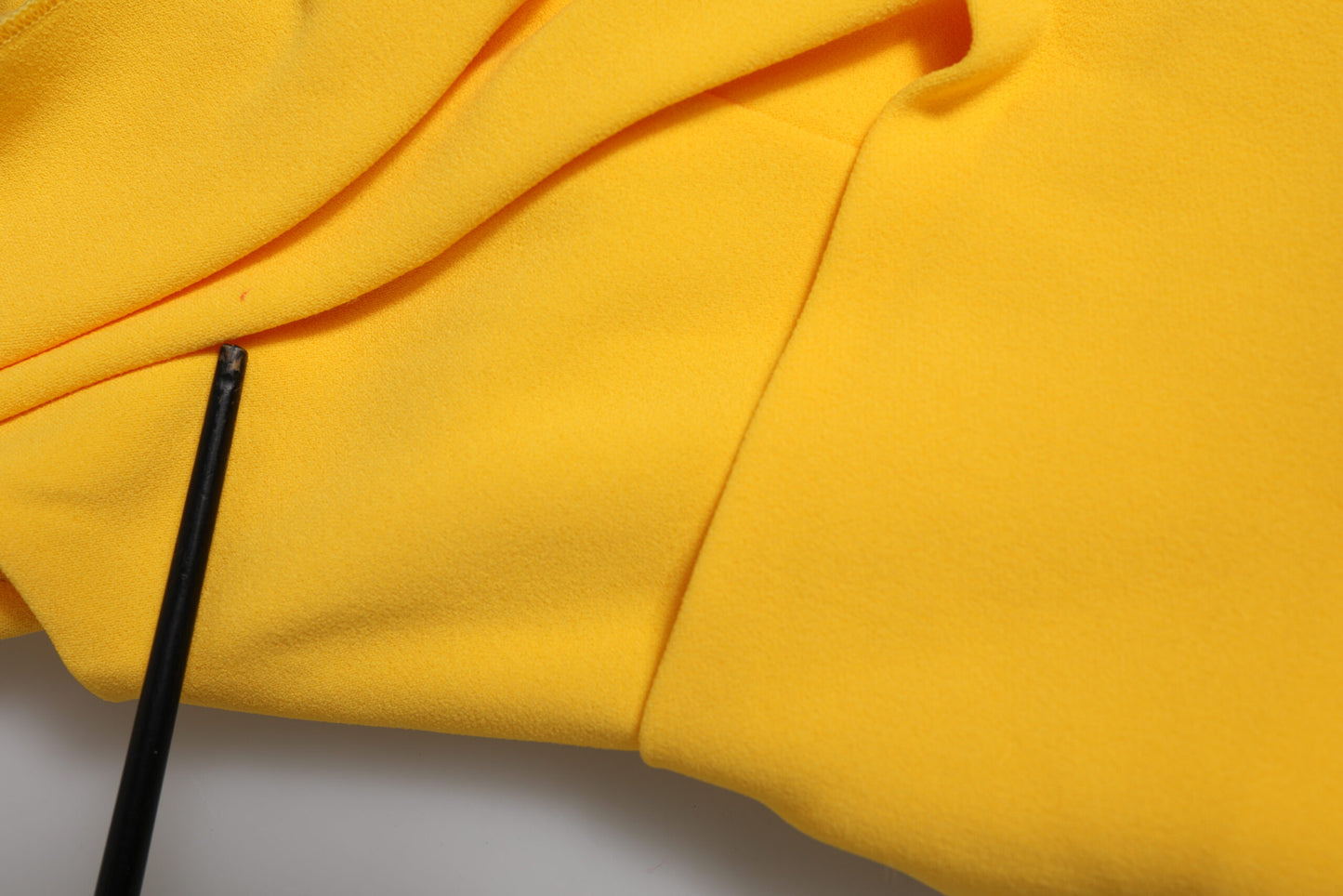 Dolce &amp; Gabbana Yellow One Shoulder Side Slit Sheath Dress