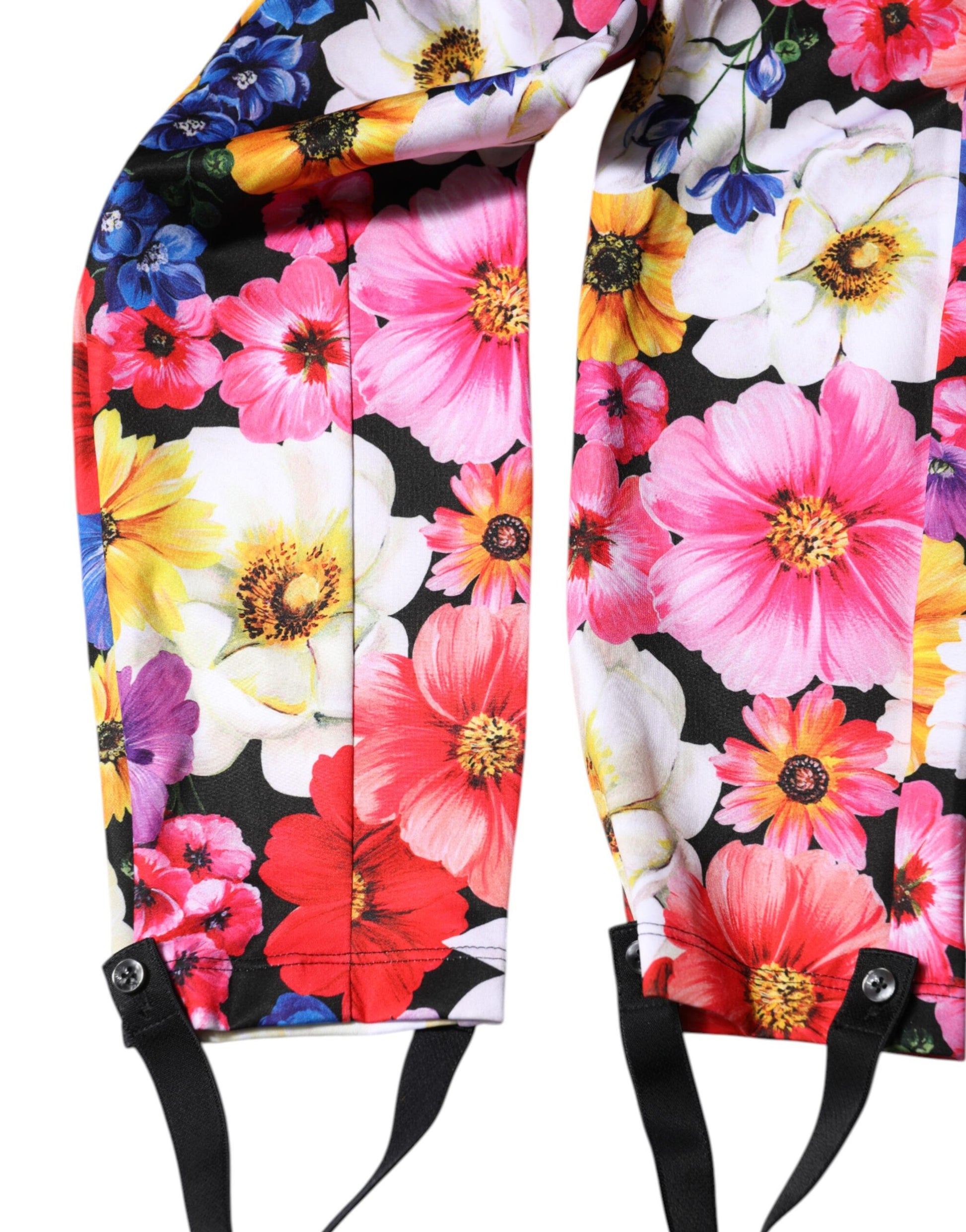 Dolce & Gabbana Multicolor Floral High Waist Leggings Pants by Dolce & Gabbana