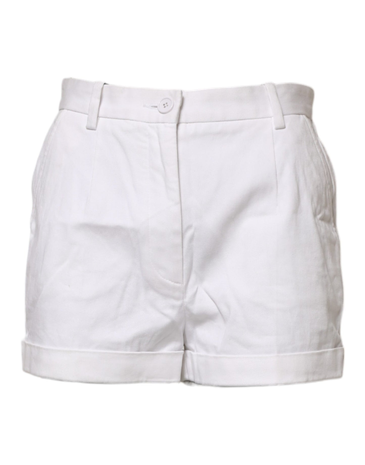 Bermuda taille moyenne en coton blanc Dolce &amp; Gabbana pour femme
