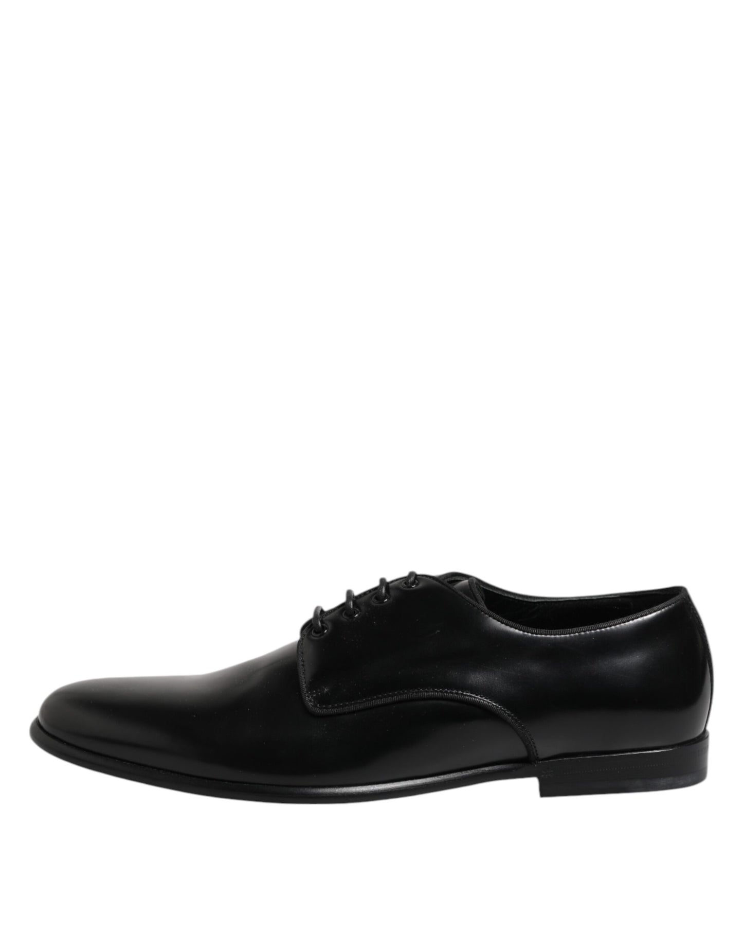 Chaussures habillées à lacets en cuir noir Dolce &amp; Gabbana pour homme