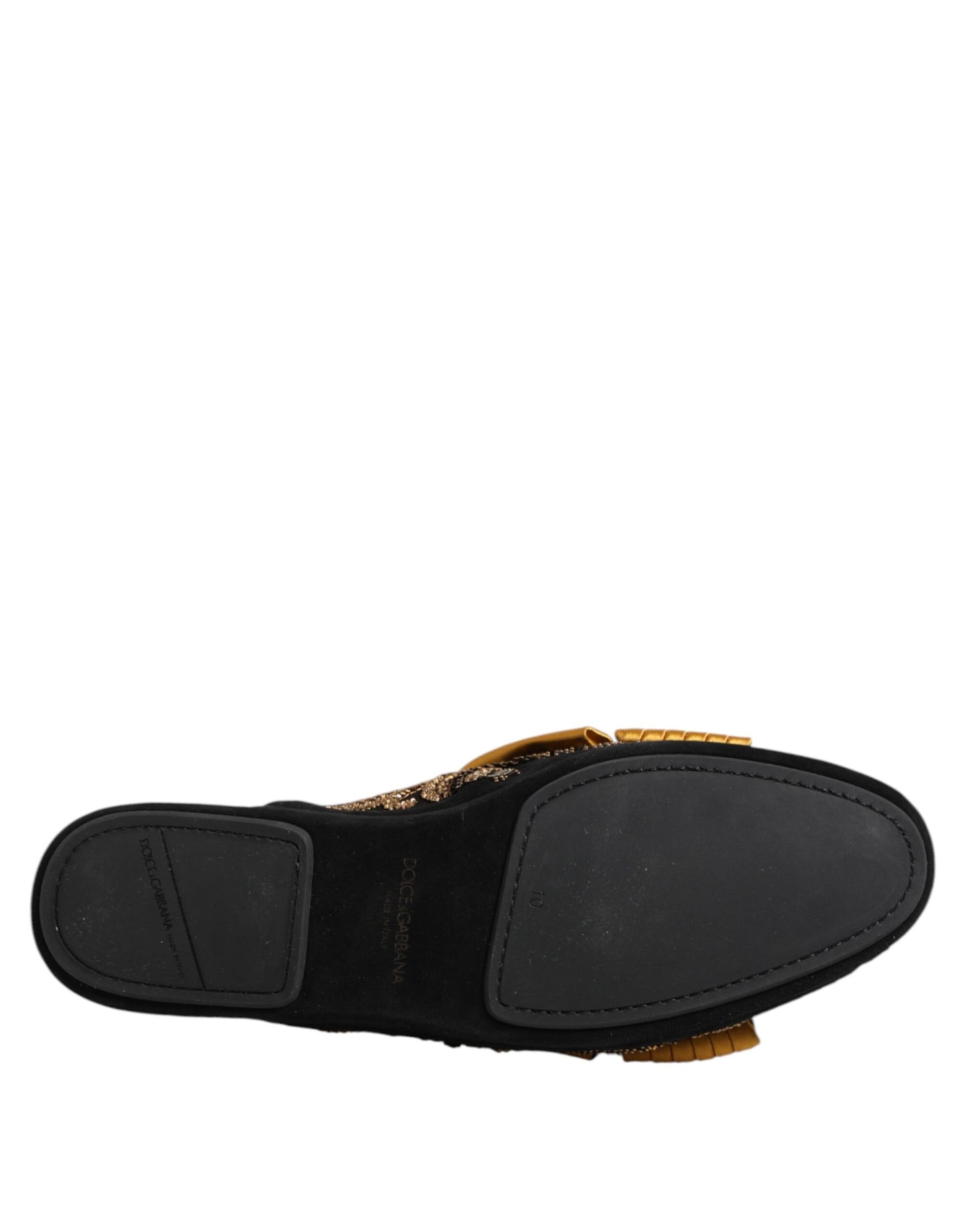 Dolce & Gabbana Multicolor Embellished Flat Sandals Shoes by Dolce & Gabbana