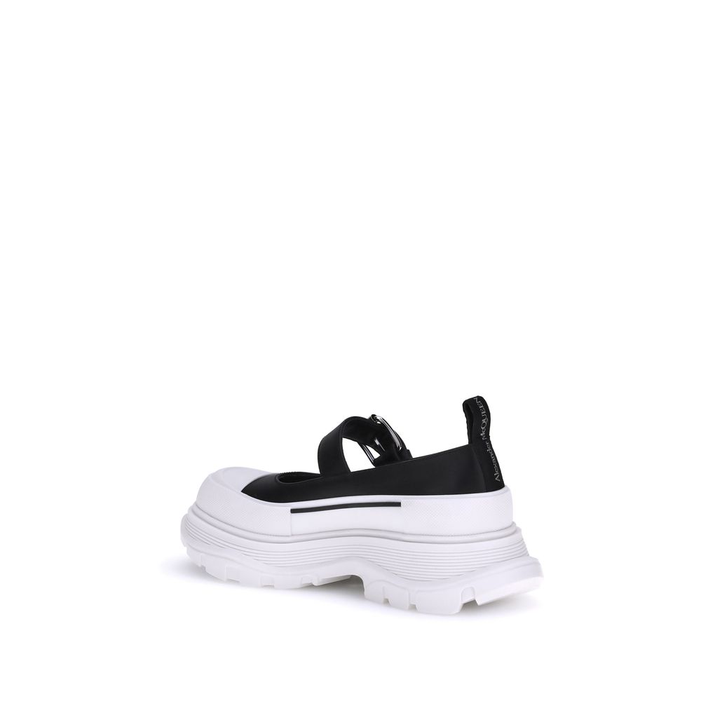 Alexander McQueen Leather And Rubber Sneakers - Black
