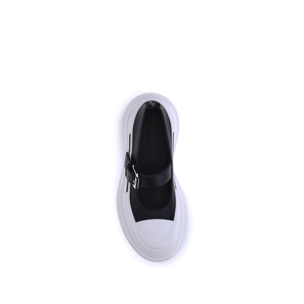 Alexander McQueen Leather And Rubber Sneakers - Black