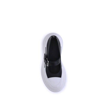 Alexander McQueen Leather And Rubber Sneakers - Black