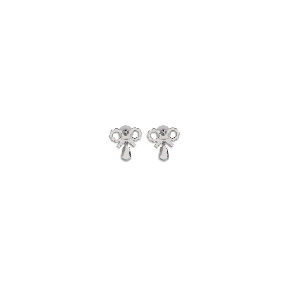 Boucles d'oreilles pendantes autoportrait avec nœuds