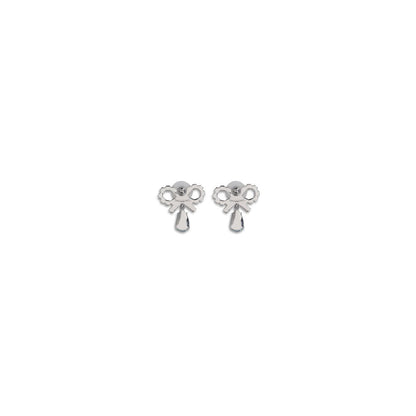Boucles d'oreilles pendantes autoportrait avec nœuds