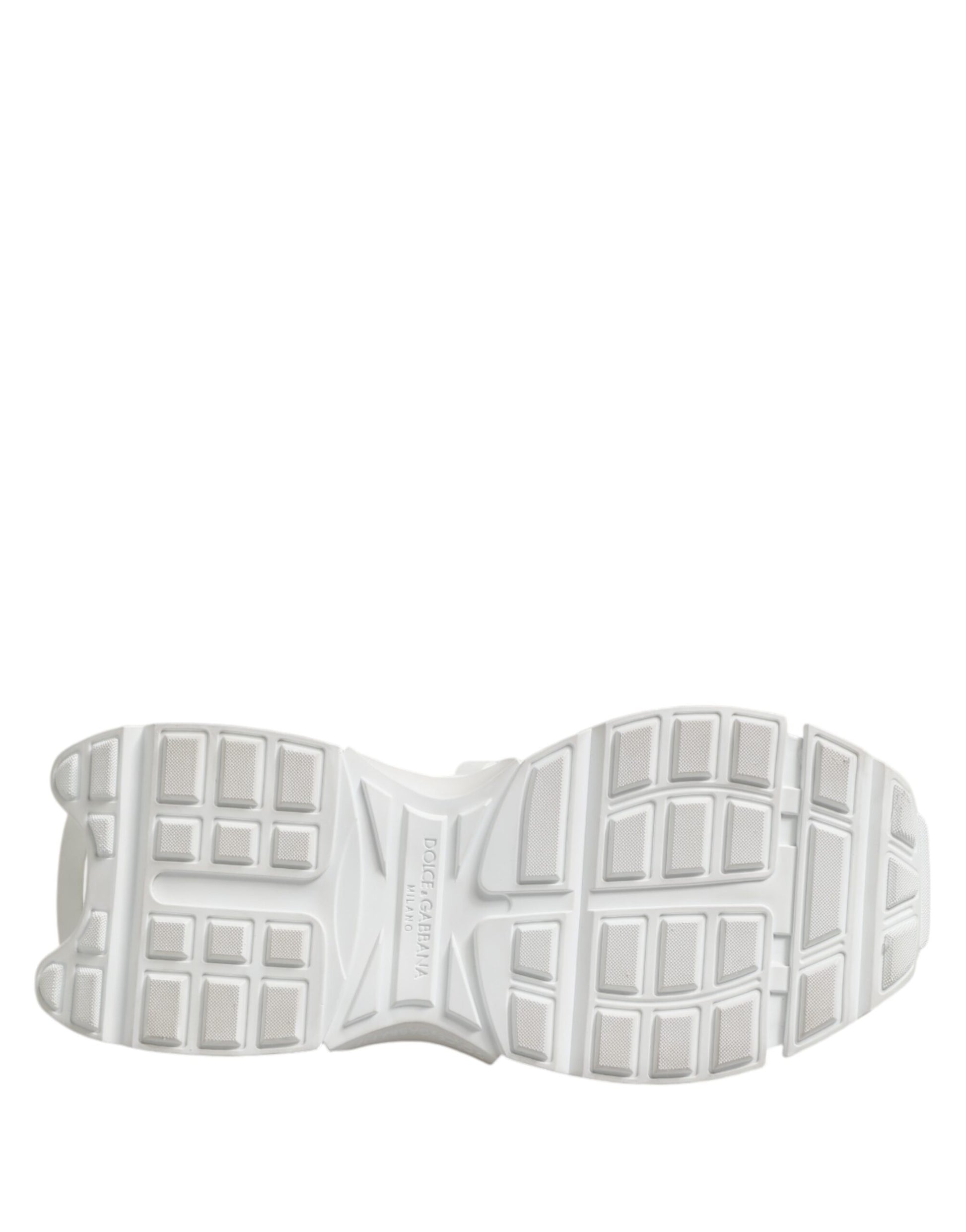Dolce & Gabbana White Gray Low Top Space Sneakers Shoes by Dolce & Gabbana
