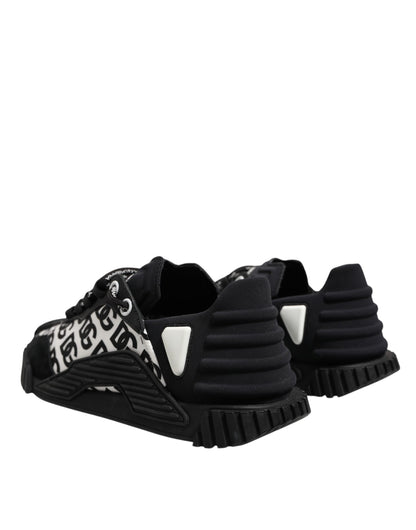 Dolce & Gabbana Black Logo Lace Up Low Top NS1 Sneakers Shoes by Dolce & Gabbana
