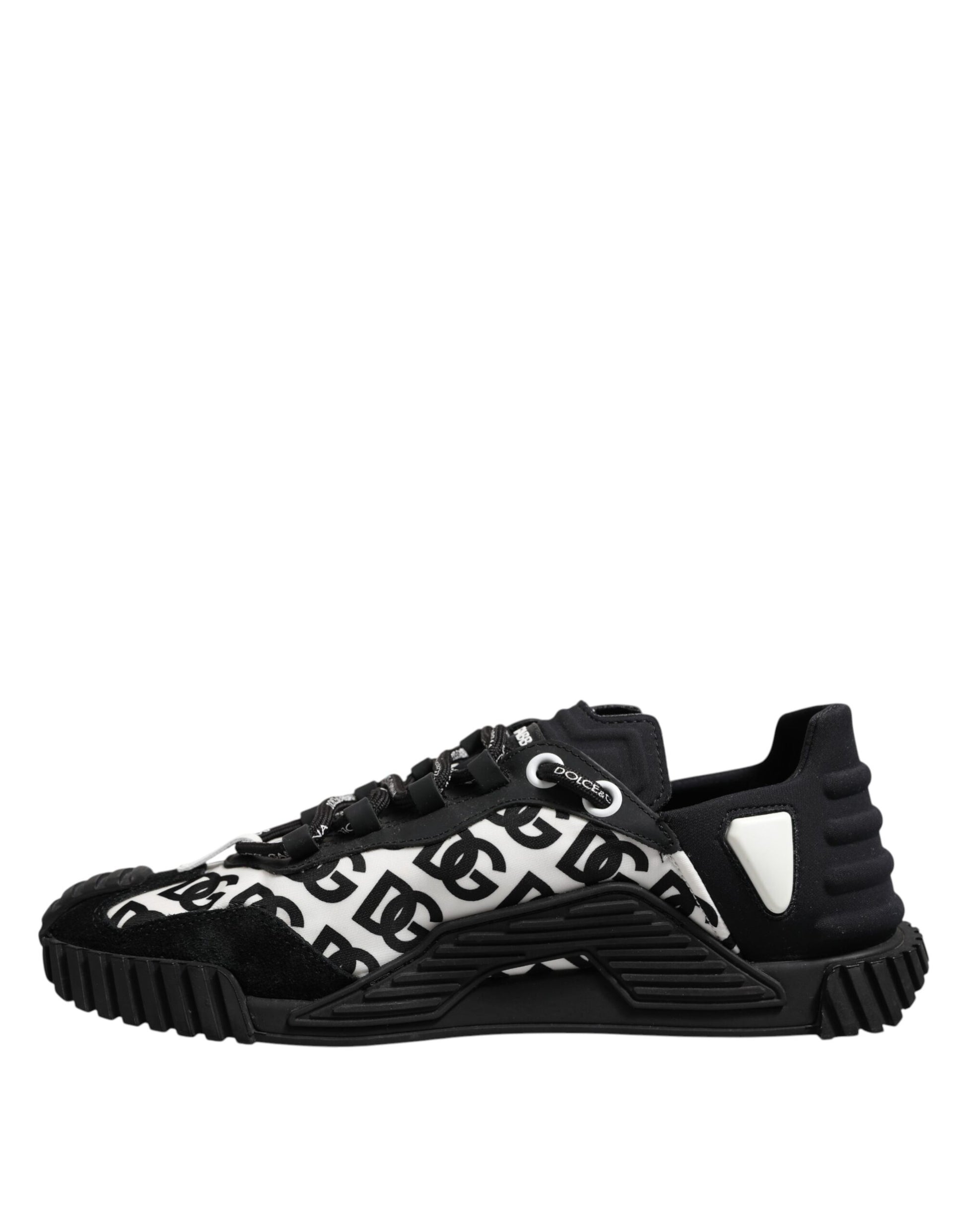Dolce & Gabbana Black Logo Lace Up Low Top NS1 Sneakers Shoes by Dolce & Gabbana