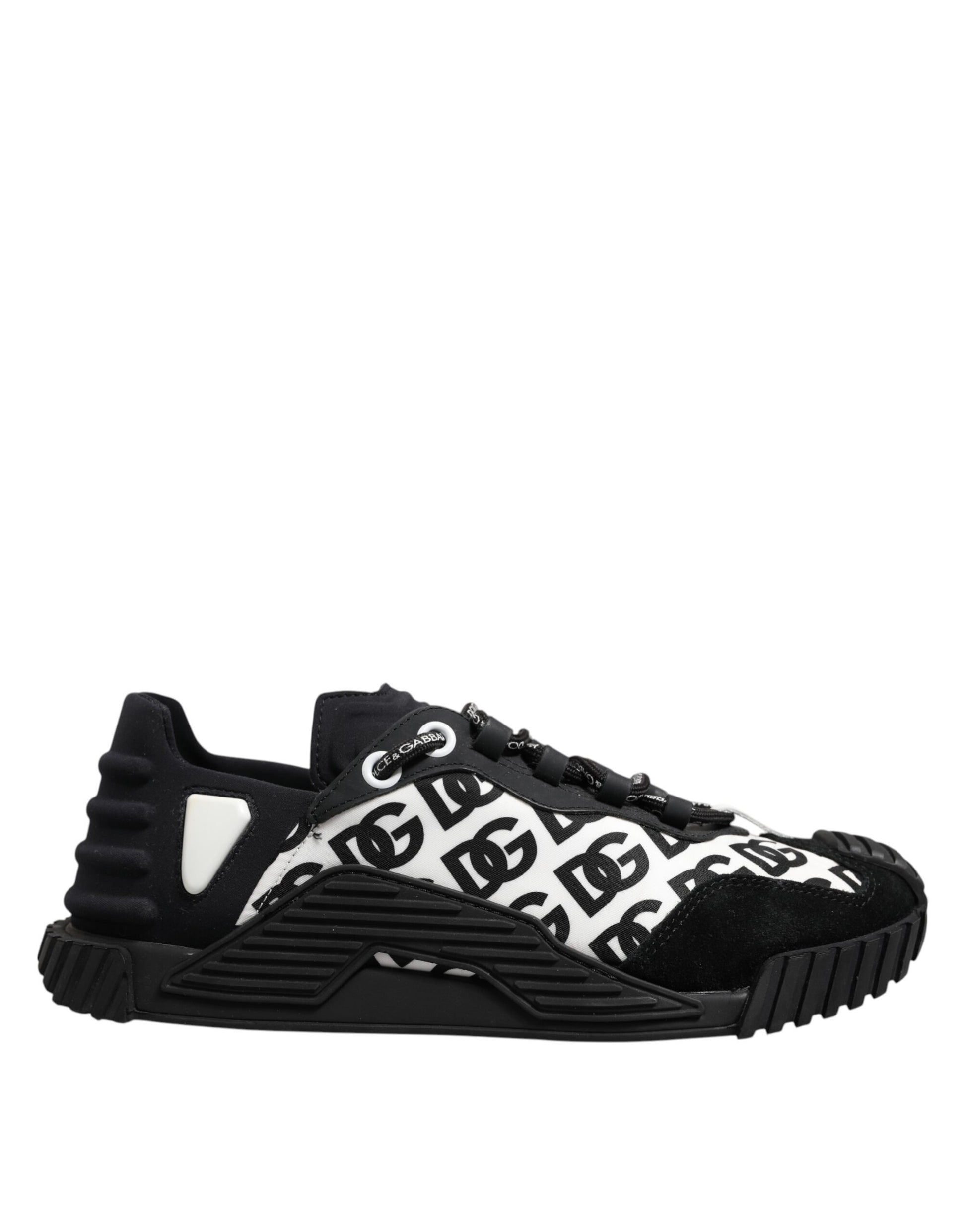 Dolce & Gabbana Black Logo Lace Up Low Top NS1 Sneakers Shoes by Dolce & Gabbana