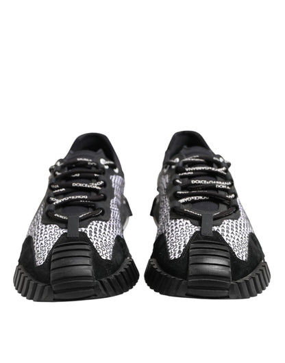 Dolce & Gabbana Black Logo Lace Up Low Top NS1 Sneakers Shoes by Dolce & Gabbana