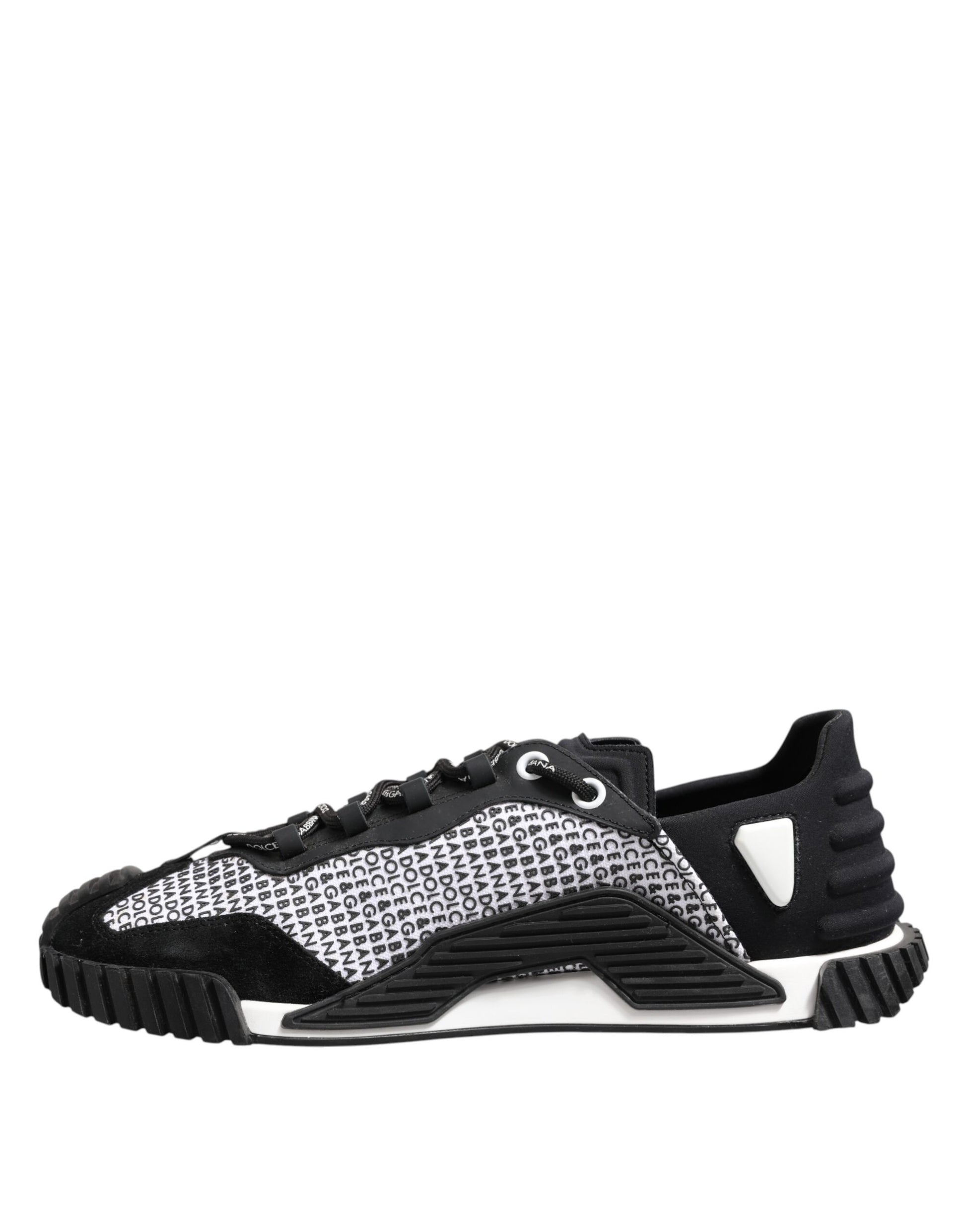 Dolce & Gabbana Black Logo Lace Up Low Top NS1 Sneakers Shoes by Dolce & Gabbana