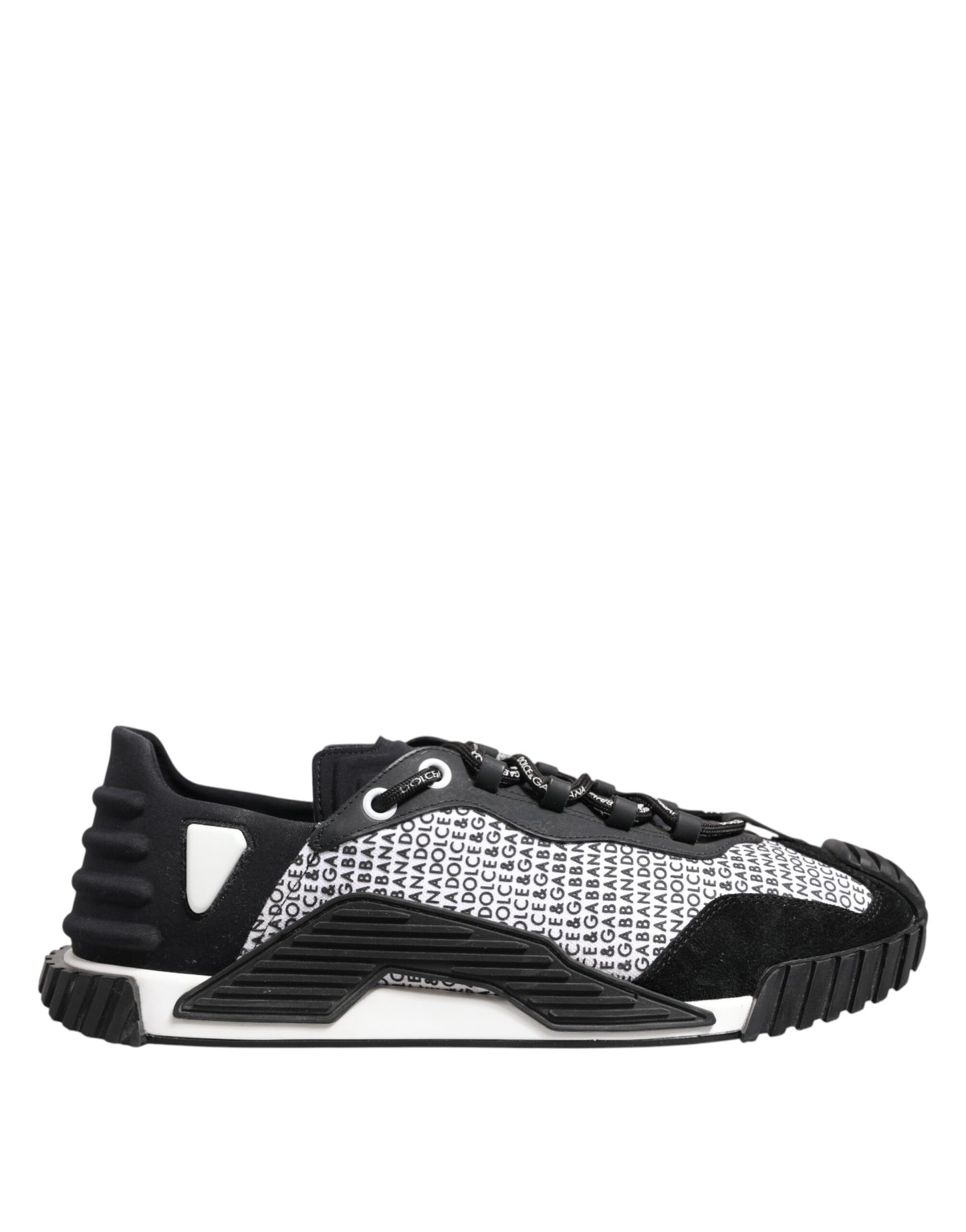 Dolce & Gabbana Black Logo Lace Up Low Top NS1 Sneakers Shoes by Dolce & Gabbana