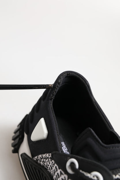 Dolce & Gabbana Black Logo Lace Up Low Top NS1 Sneakers Shoes by Dolce & Gabbana