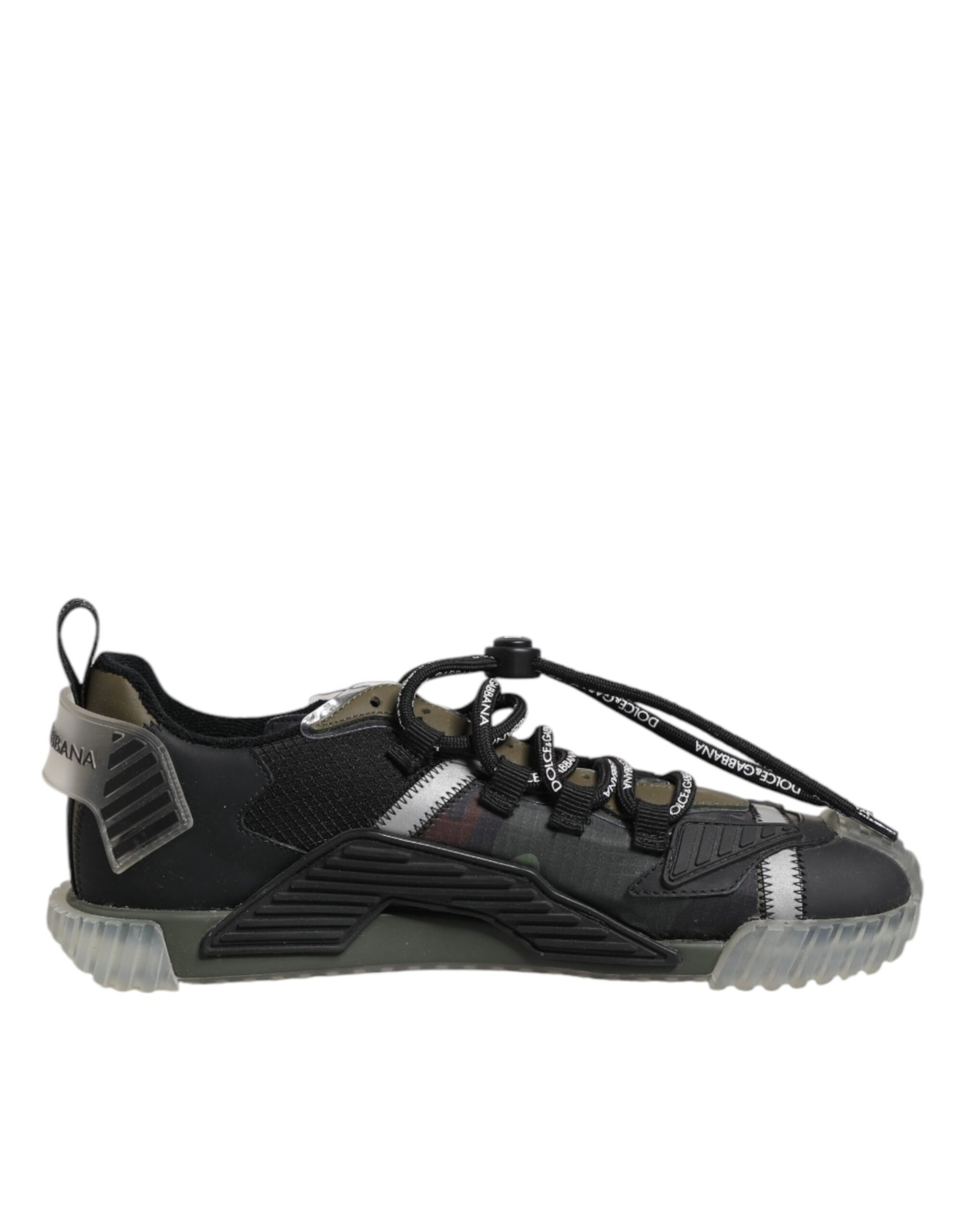 Dolce & Gabbana Black Lace Up Low Top NS1 Sneakers Shoes by Dolce & Gabbana
