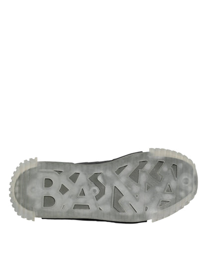 Dolce & Gabbana Black Lace Up Low Top NS1 Sneakers Shoes by Dolce & Gabbana