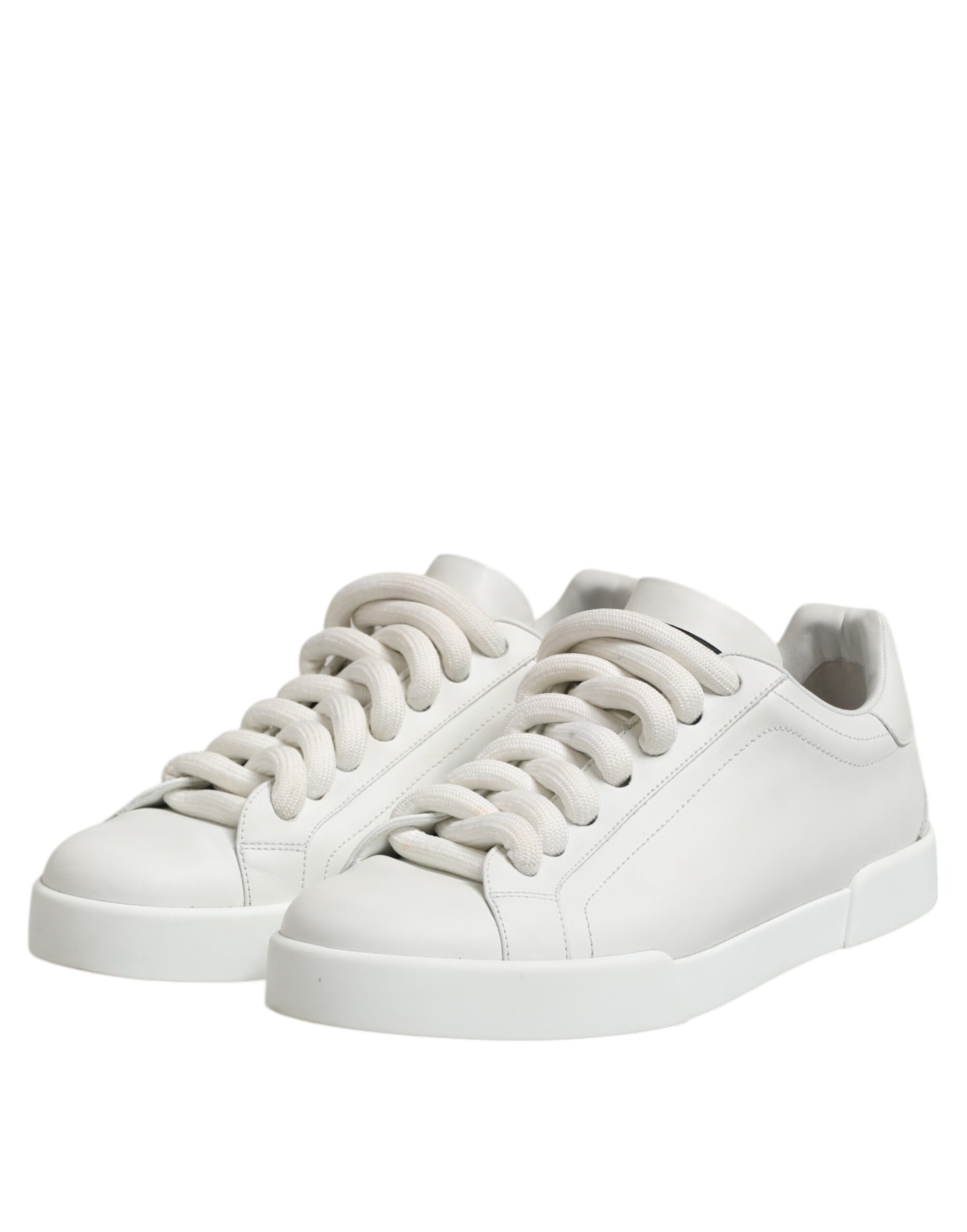 Dolce & Gabbana White Logo Lace Up Low Top Men Sneakers Shoes by Dolce & Gabbana