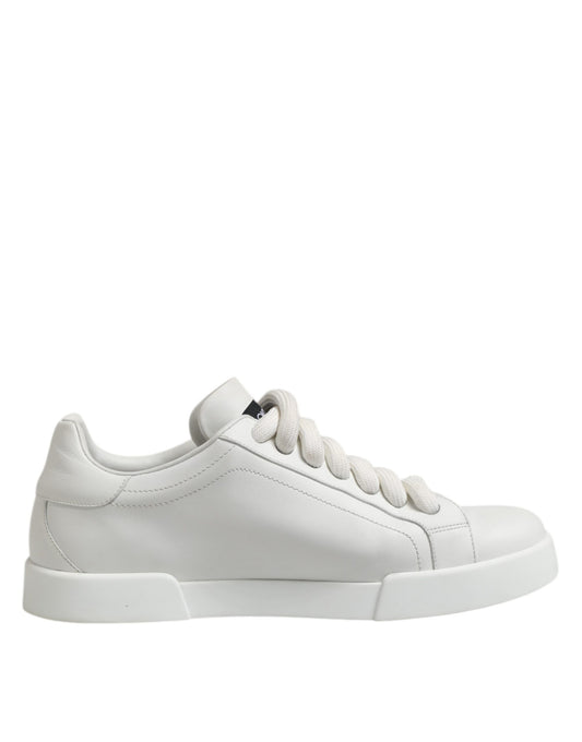 Dolce & Gabbana White Logo Lace Up Low Top Men Sneakers Shoes by Dolce & Gabbana