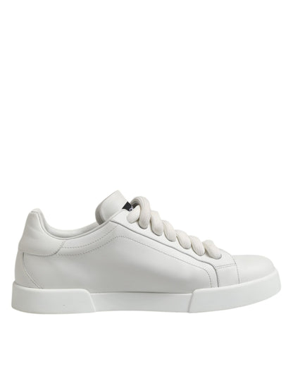 Dolce & Gabbana White Logo Lace Up Low Top Men Sneakers Shoes by Dolce & Gabbana