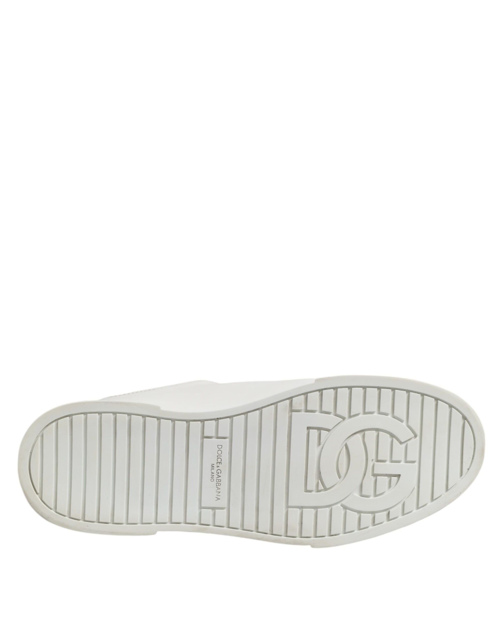Dolce & Gabbana White Logo Lace Up Low Top Men Sneakers Shoes by Dolce & Gabbana