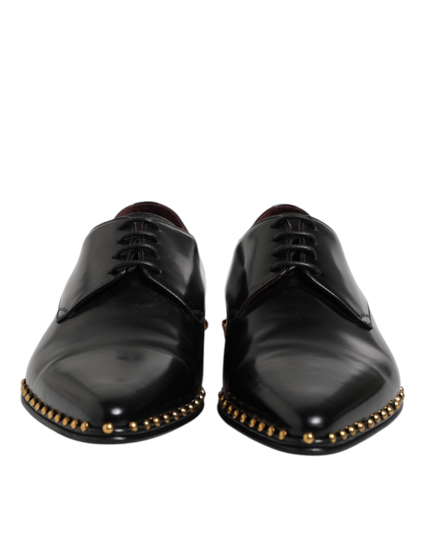 Chaussures habillées pour hommes Dolce &amp; Gabbana en cuir noir clouté