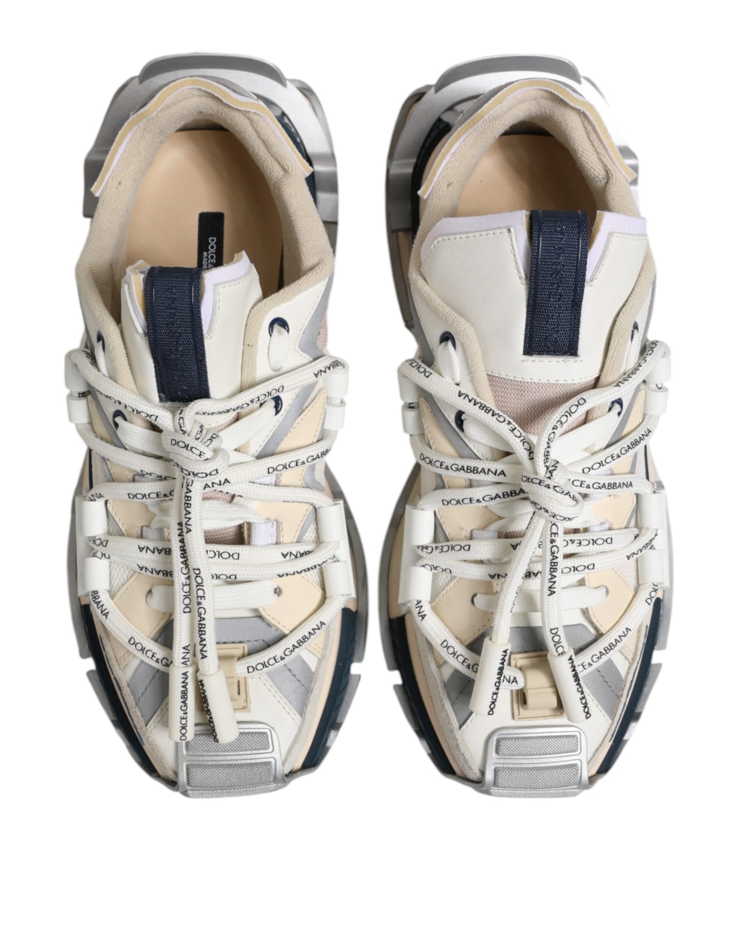 Dolce & Gabbana Multicolor Space Low Top Men Sneakers Shoes by Dolce & Gabbana