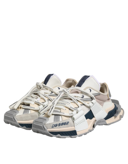 Dolce & Gabbana Multicolor Space Low Top Men Sneakers Shoes by Dolce & Gabbana