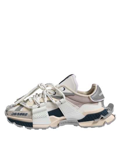 Dolce & Gabbana Multicolor Space Low Top Men Sneakers Shoes by Dolce & Gabbana