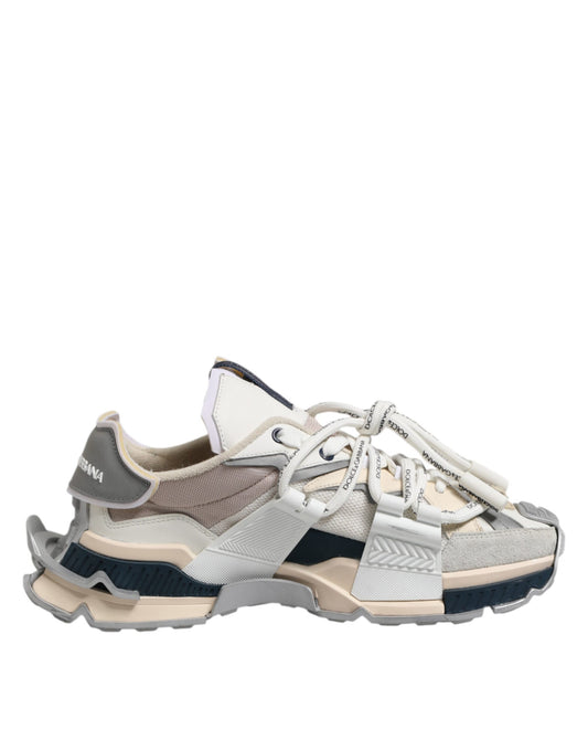 Dolce & Gabbana Multicolor Space Low Top Men Sneakers Shoes by Dolce & Gabbana