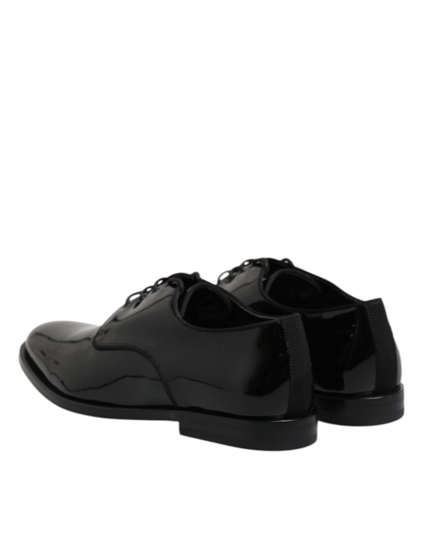 Chaussures habillées derby en cuir verni noir Dolce &amp; Gabbana