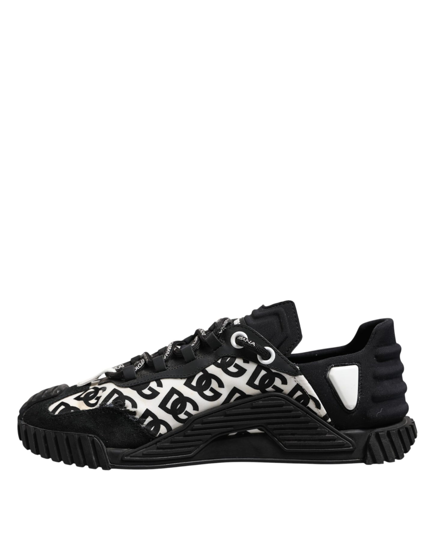 Dolce & Gabbana Black Logo Lace Up Low Top NS1 Sneakers Shoes by Dolce & Gabbana