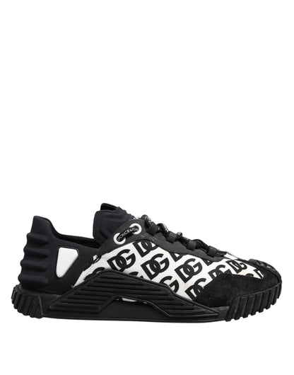 Dolce & Gabbana Black Logo Lace Up Low Top NS1 Sneakers Shoes by Dolce & Gabbana