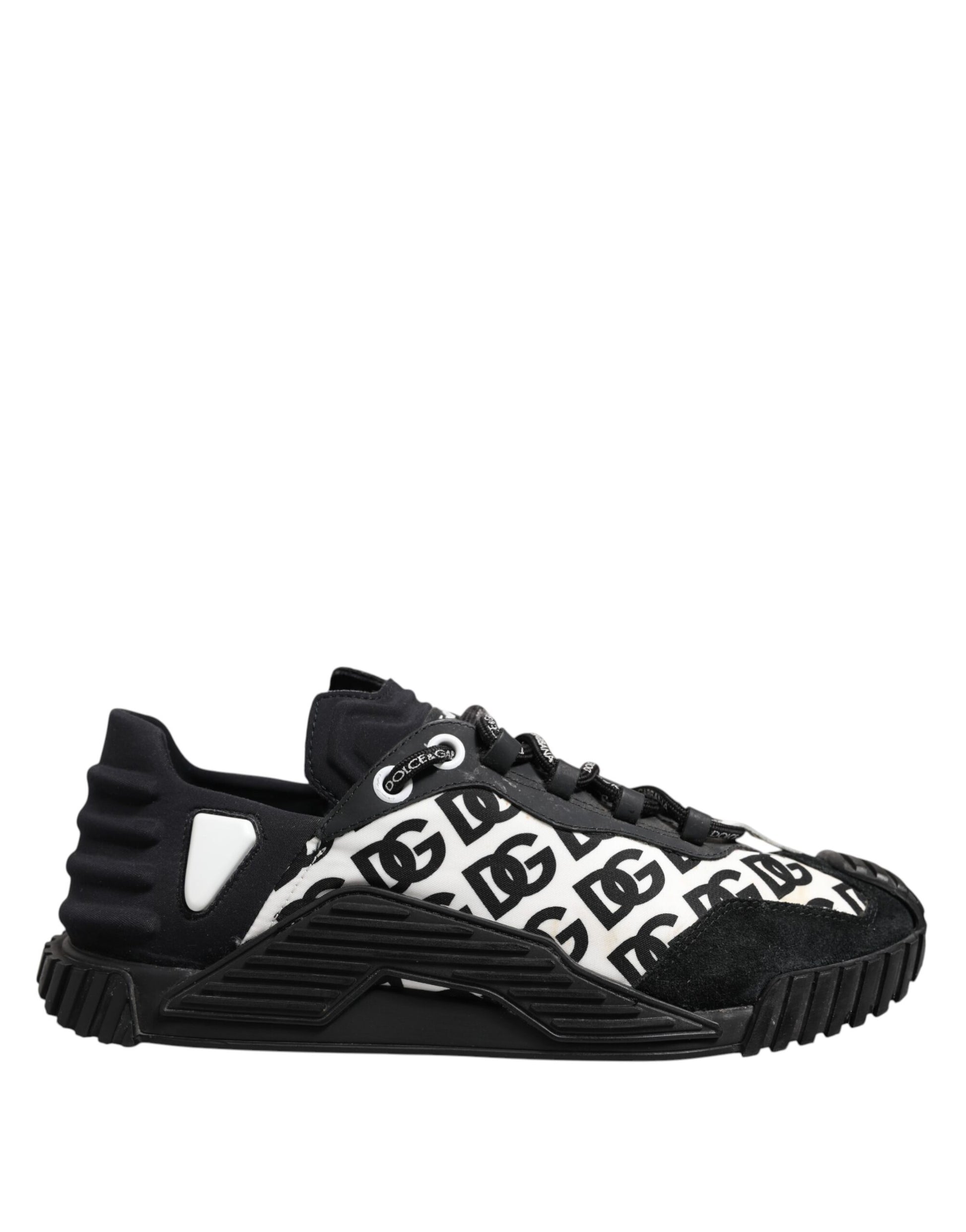 Dolce & Gabbana Black Logo Lace Up Low Top NS1 Sneakers Shoes by Dolce & Gabbana