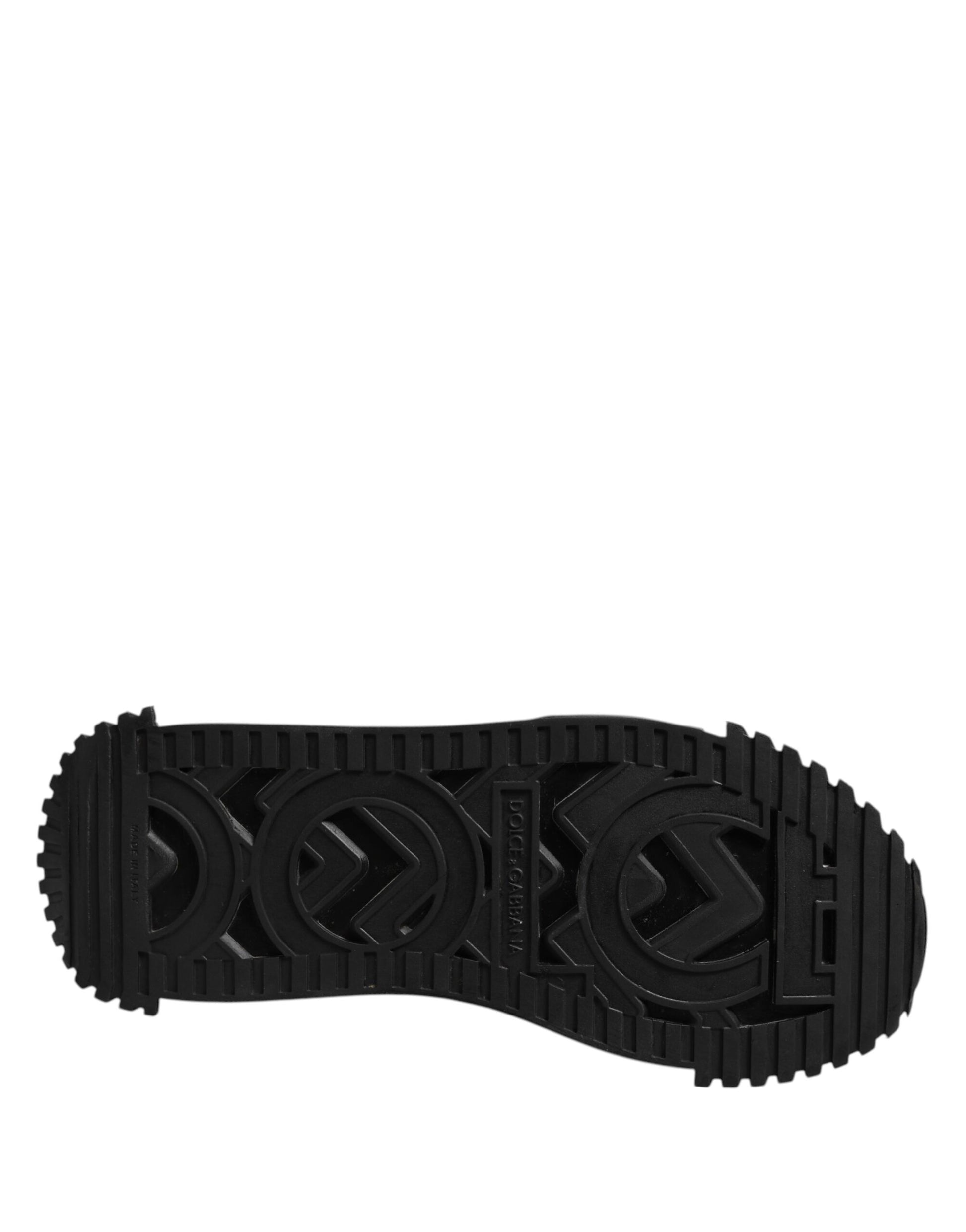 Dolce & Gabbana Black Logo Lace Up Low Top NS1 Sneakers Shoes by Dolce & Gabbana
