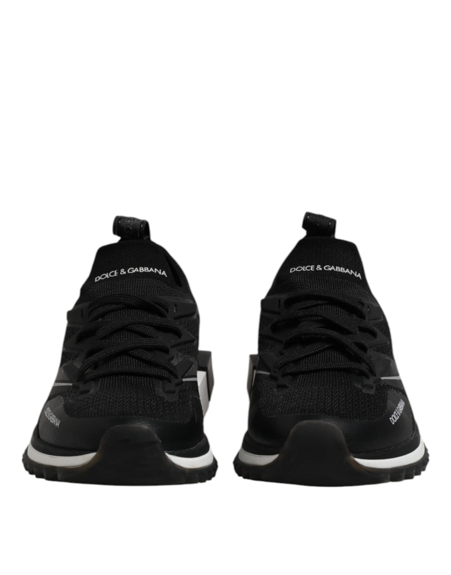 Dolce & Gabbana Black SORRENTO Sport Stretch Sneakers Shoes by Dolce & Gabbana