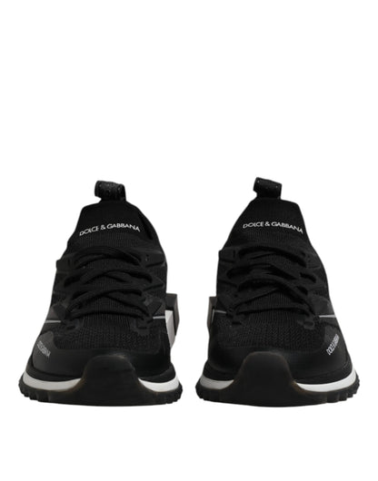 Dolce & Gabbana Black SORRENTO Sport Stretch Sneakers Shoes by Dolce & Gabbana