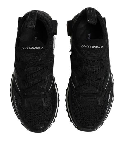 Dolce & Gabbana Black SORRENTO Sport Stretch Sneakers Shoes by Dolce & Gabbana