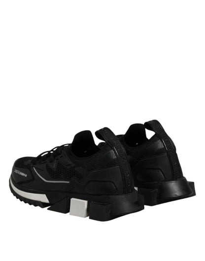 Dolce & Gabbana Black SORRENTO Sport Stretch Sneakers Shoes by Dolce & Gabbana