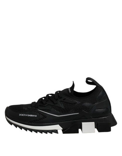 Dolce & Gabbana Black SORRENTO Sport Stretch Sneakers Shoes by Dolce & Gabbana