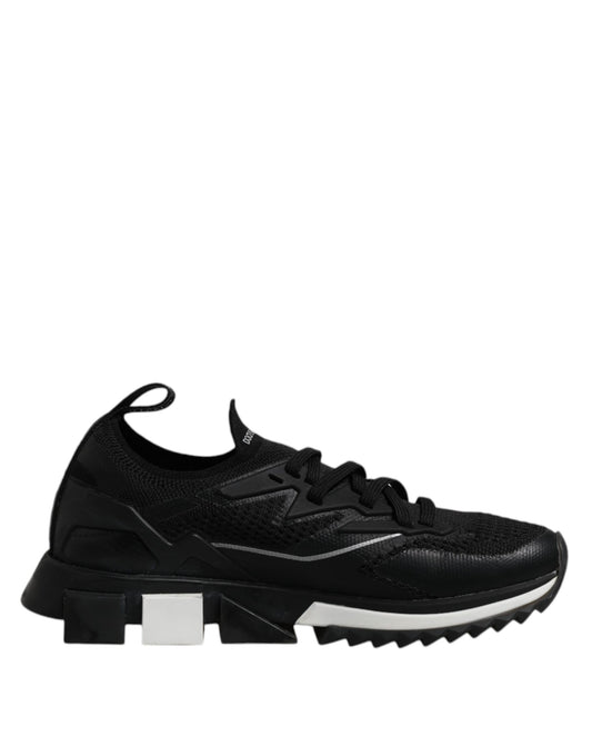 Dolce & Gabbana Black SORRENTO Sport Stretch Sneakers Shoes by Dolce & Gabbana