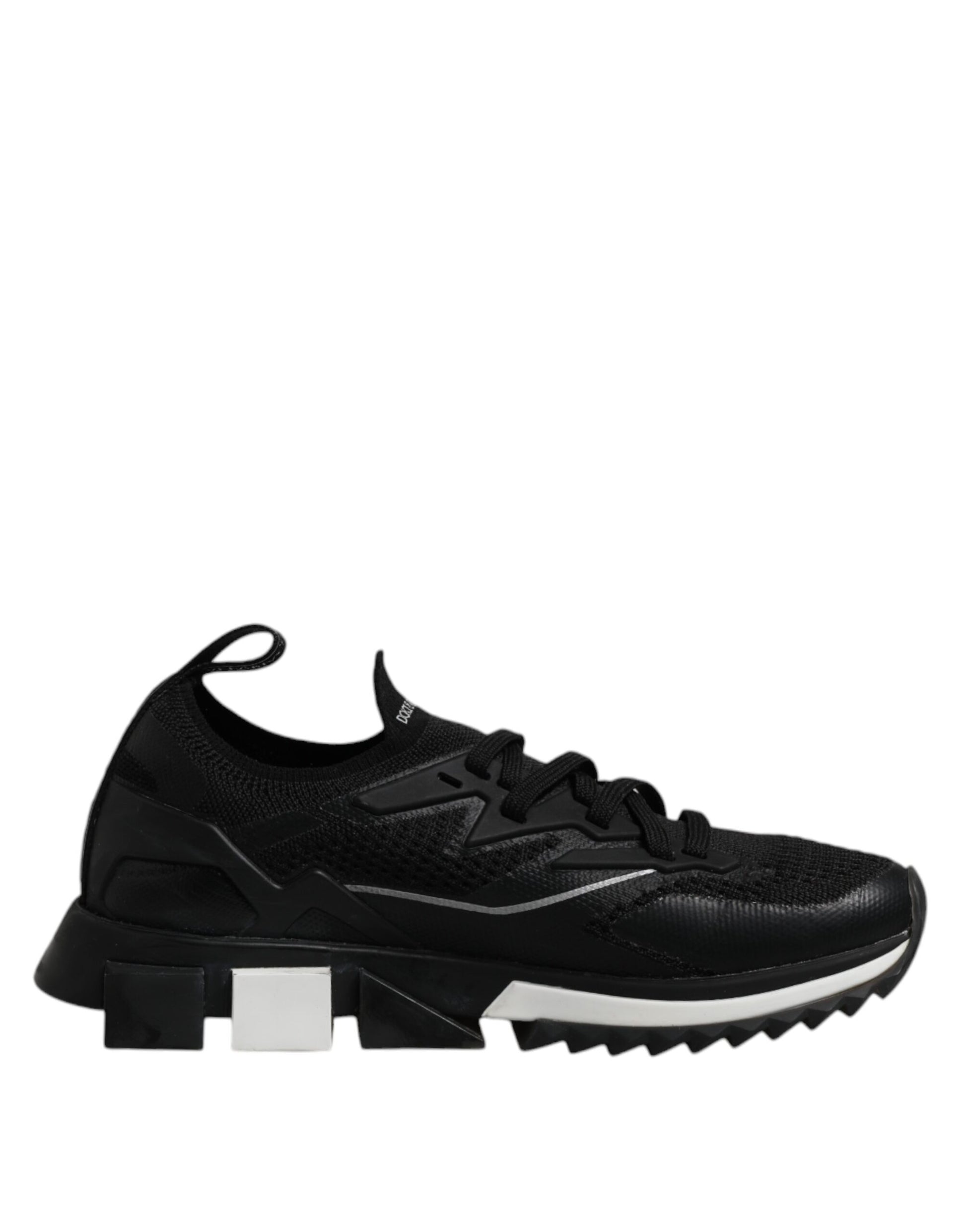 Dolce & Gabbana Black SORRENTO Sport Stretch Sneakers Shoes by Dolce & Gabbana