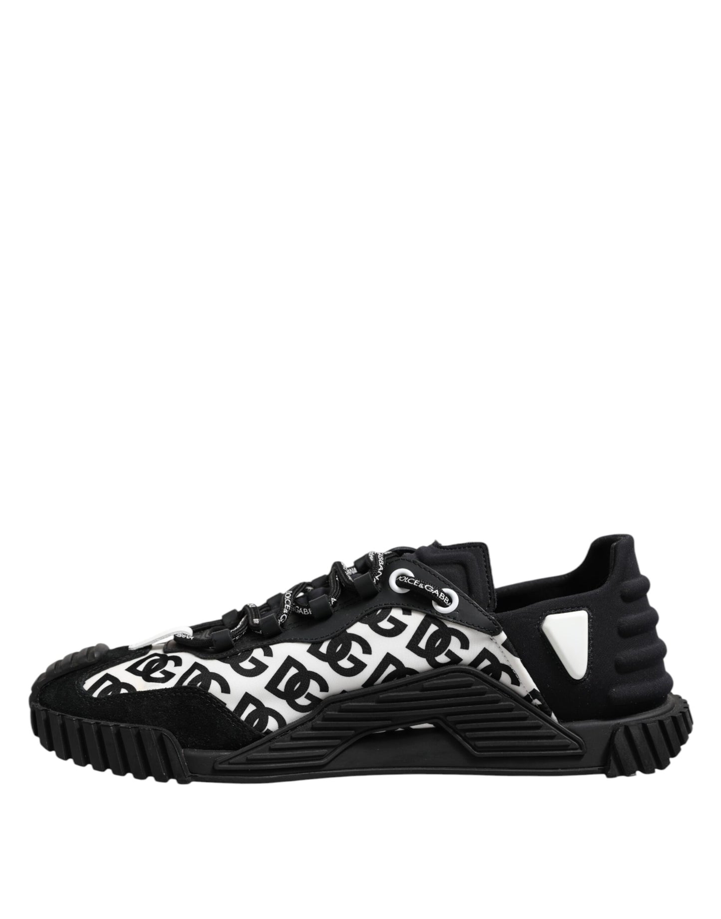 Dolce & Gabbana Black Logo Lace Up Low Top NS1 Sneakers Shoes by Dolce & Gabbana