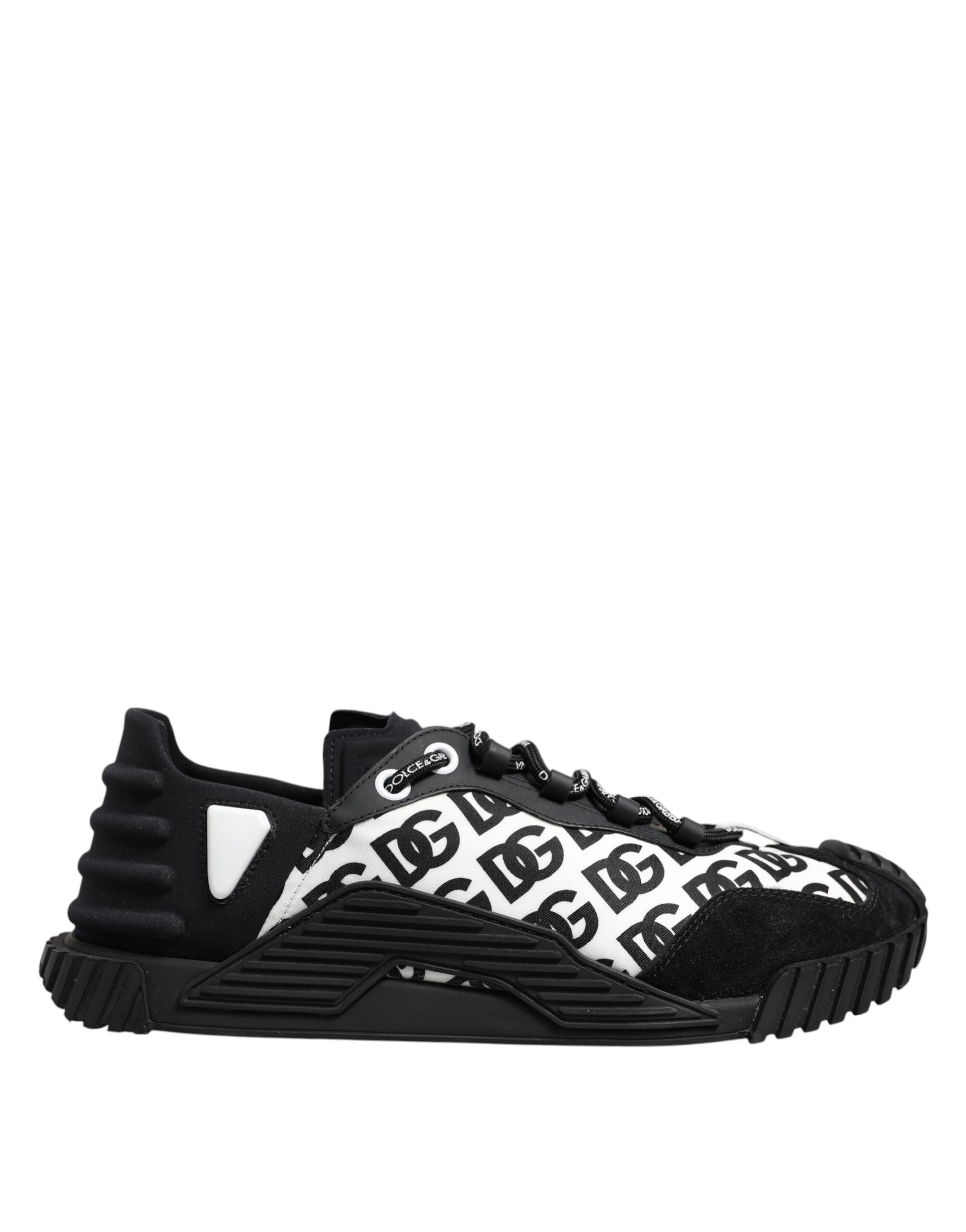 Dolce & Gabbana Black Logo Lace Up Low Top NS1 Sneakers Shoes by Dolce & Gabbana
