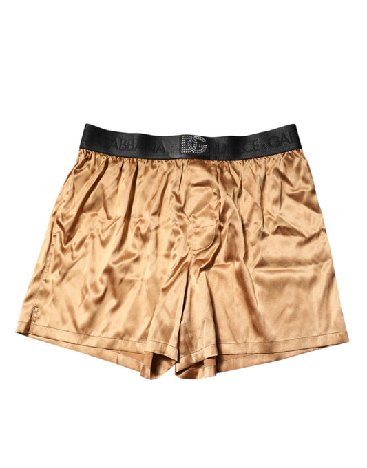 Ensemble de sous-vêtements Dolce &amp; Gabbana beige pour homme avec boxer et masque pour les yeux