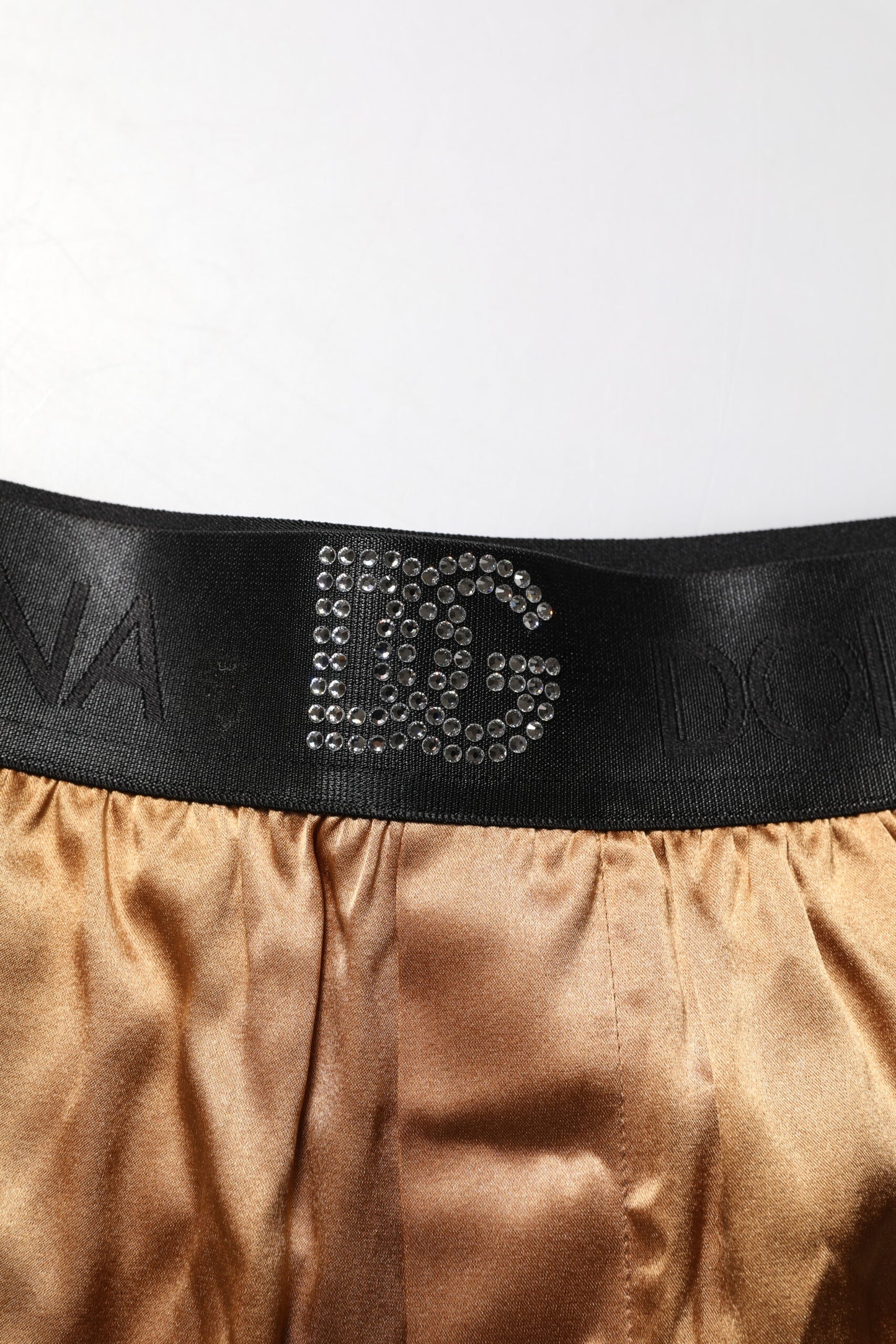 Ensemble de sous-vêtements Dolce &amp; Gabbana beige pour homme avec boxer et masque pour les yeux
