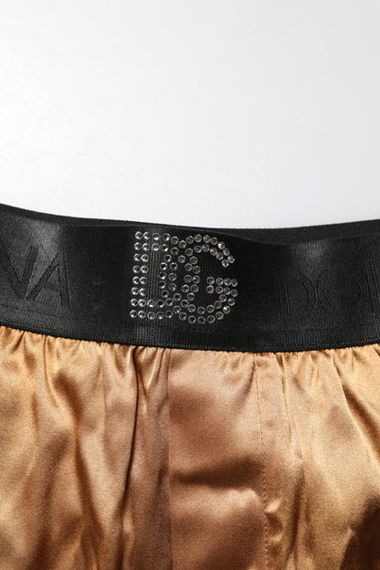Ensemble de sous-vêtements Dolce &amp; Gabbana beige pour homme avec boxer et masque pour les yeux