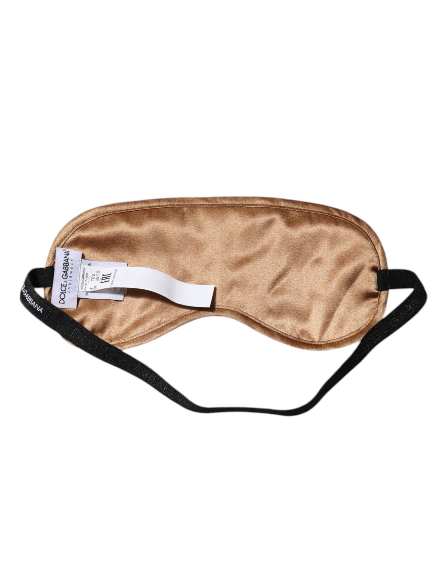 Ensemble de sous-vêtements Dolce &amp; Gabbana beige pour homme avec boxer et masque pour les yeux